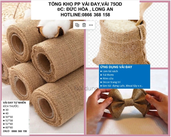 Vải đay, vải linen - Vải Vĩnh Thịnh Đạt - Công Ty TNHH Thương Mại Vĩnh Thịnh Đạt